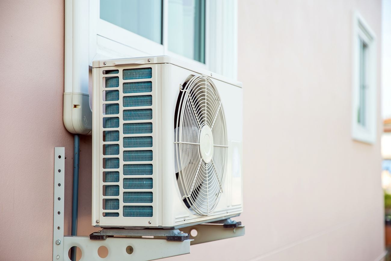 installation of outdoor split system unit