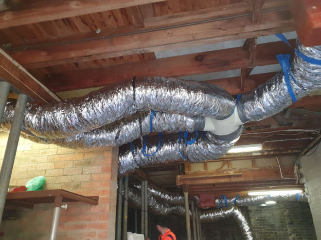 Modern ducted air conditioning vents providing whole-home comfort