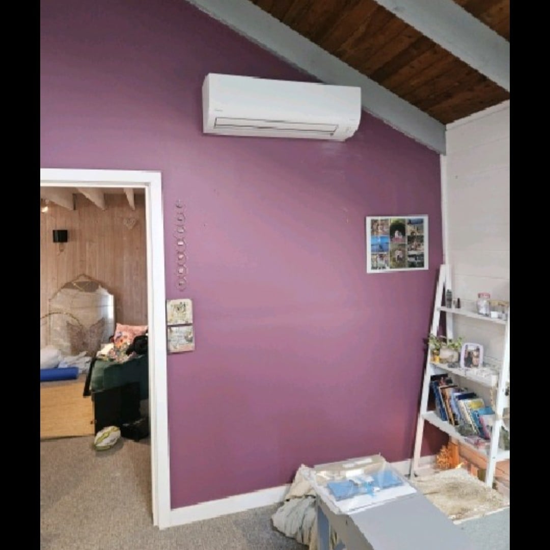 Daikin Cora split system indoor unit installed on a wall in a Galston home