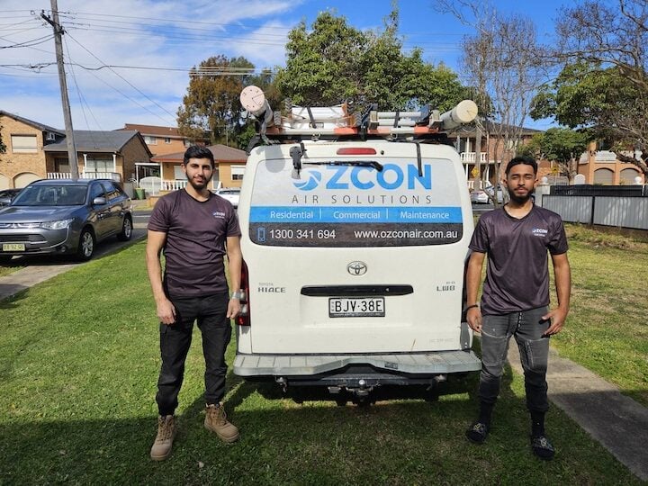 Ozcon Air Solutions air conditioning experts team in Sydney